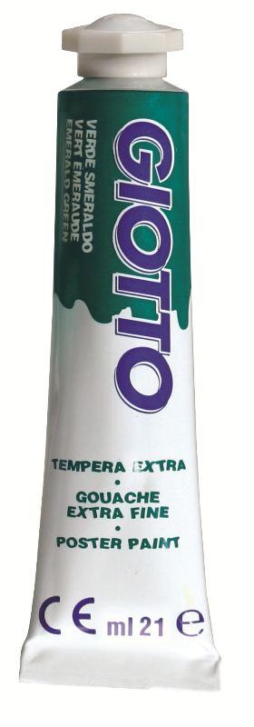 TUBO TEMPERA GIOTTO 21ML VERDE SMERALDO fila