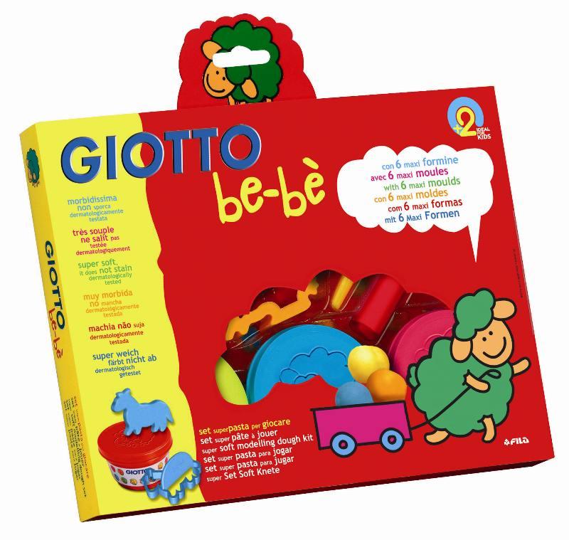 Giotto be-be' My First Creation Pasta per giocare 3x100ml + accessori fila