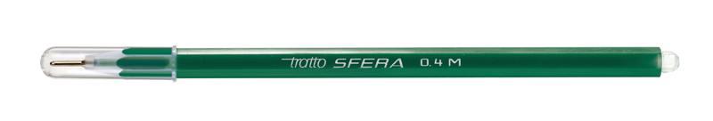 TRATTO SFERA VERDE - DIAMETRO PUNTA 0,4MM - CONFEZIONE DA 20 PEZZI fila