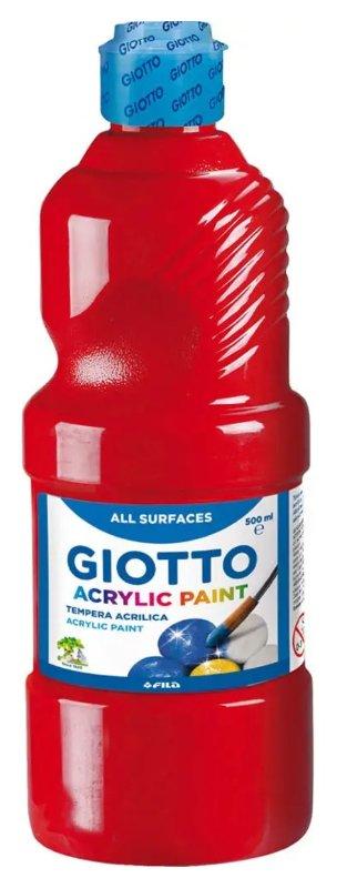 TEMPERA ACRILICA 500 ML ROSSO fila