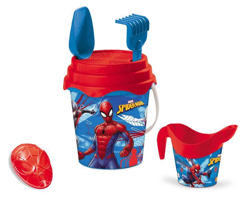 SPIDER-MAN BUCKET SET Diam.17 + innaff. + acc. mondo