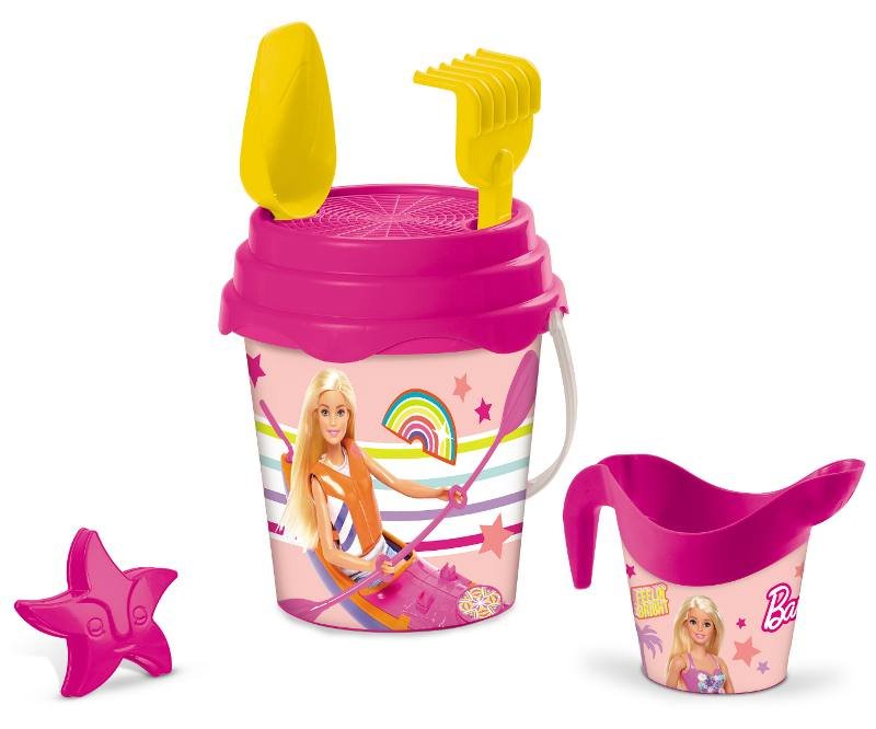 BARBIE BUCKET SET Diam.17 + innaff. + acc. mondo