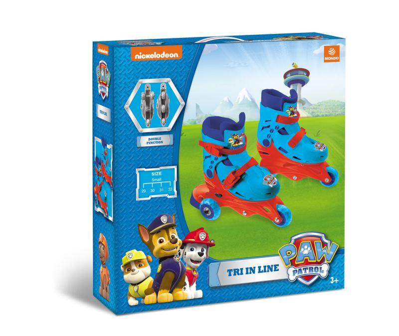 3 IN LINE SKATE PAW PATROL t.s. mondo