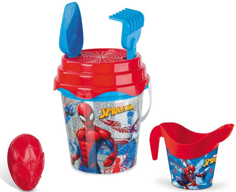 U.SPIDERMAN GLITTER BUCKET SET 17+INN.1FX12 mondo