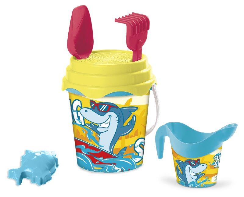 SURFING SHARK BUCKET SET Diam.17 + innaff. + acc. mondo