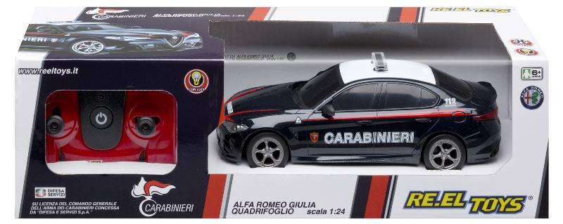 ALFA ROMEO GIULIA CARABINIERI scala 1:24 2.4 GHz reel-toys