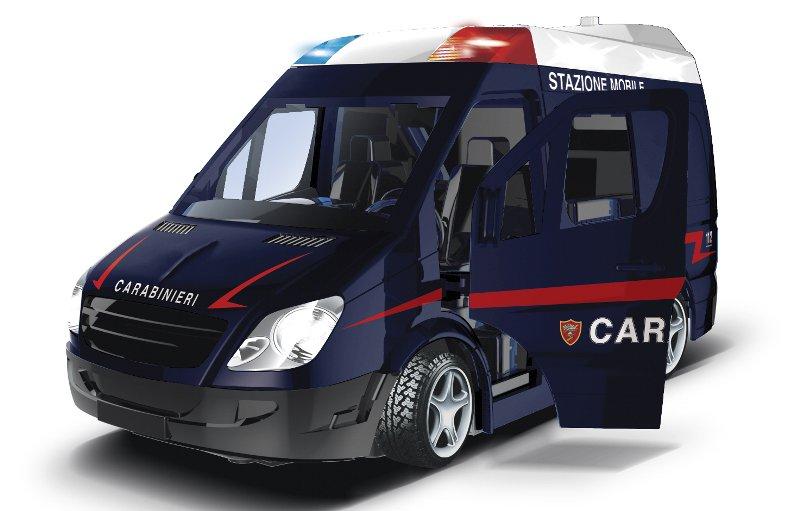 STAZIONE MOBILE CARABINIERI RC 7 funzioni con luci e suoni reel-toys