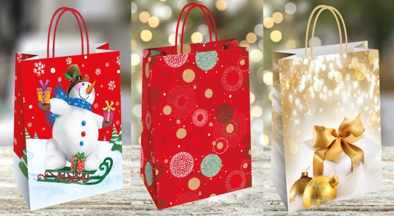 Shopper Christmas Assortimento 3 - 54x14x50 florio