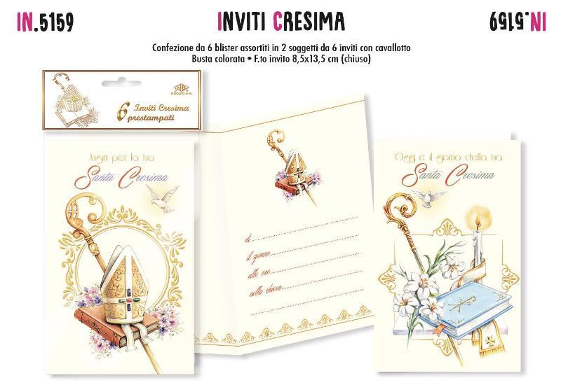 INVITI CRESIMA CON CAVALLOTTO Cromo-NB