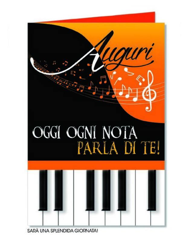 BIGLIETTI AUGURI A TUTTA MUSICA Cromo-NB