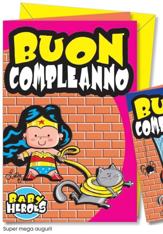 BIGLIETTO COMPLEANNO BAMBINI Cromo-NB