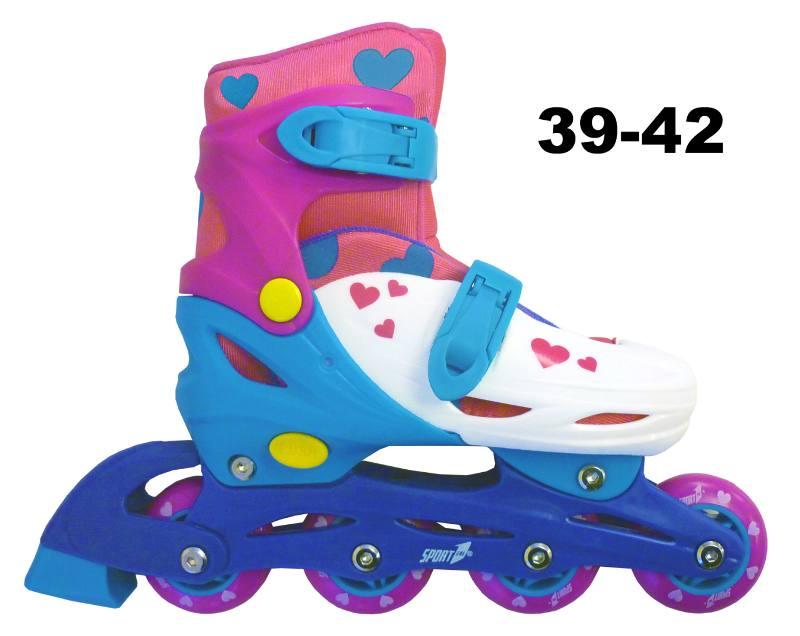 PATTINI IN-LINE EASY ROLLER 39/42 REGOLABILI ROSA Mandelli (ex SportImport)