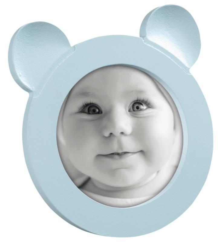 CORNICE TONDA DIAMETRO 11,5CM COLORE AZZURRO CON ORECCHIE Mascagni Casa