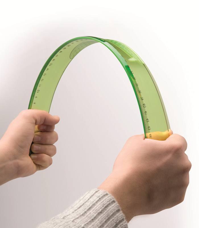 Righello 20 cm elastico in gomma - Confezione da 10 pezzi arda