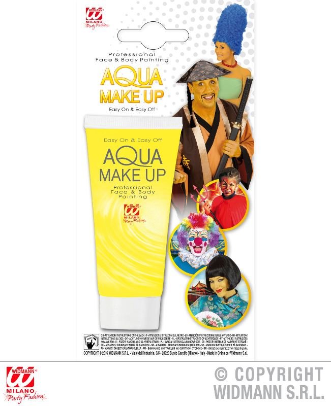 AQUA MAKEUP GIALLO IN TUBO 30 mL widmann