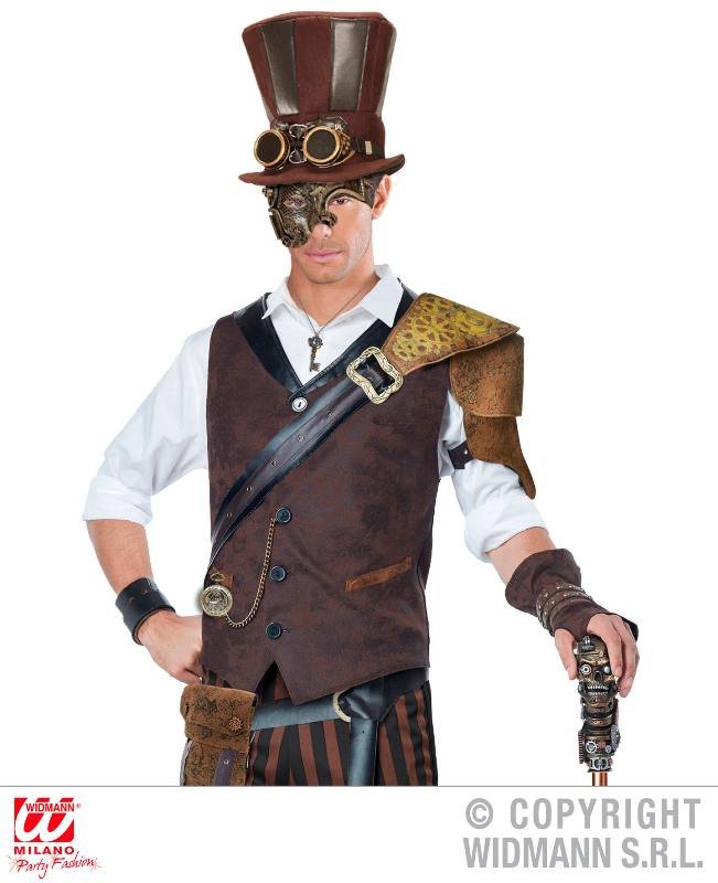 MASCHERA MEZZOVISO STEAMPUNK RAME widmann