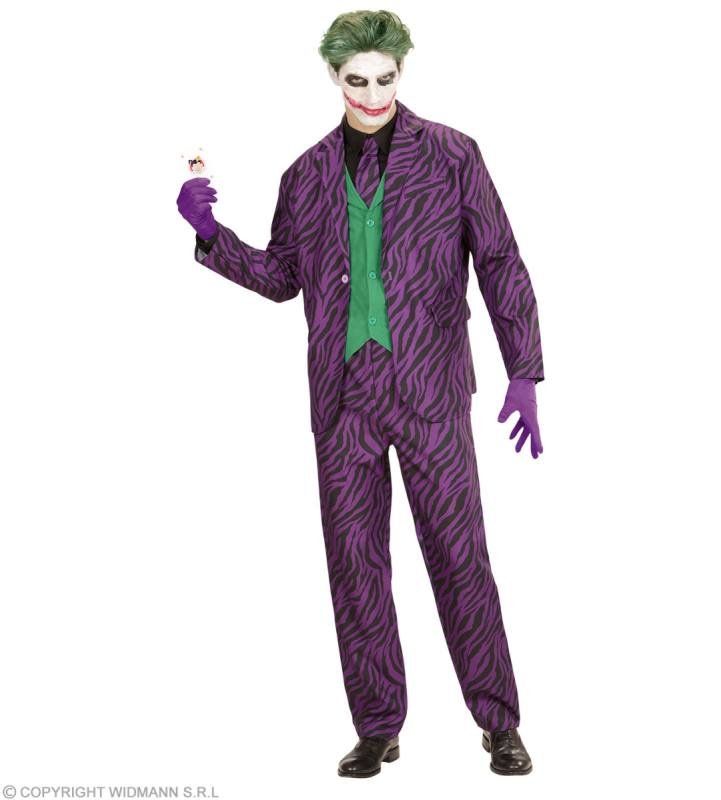 COST.EVIL JOKER (giacca con gilet, pantaloni, cravatta) Taglia (XL) widmann