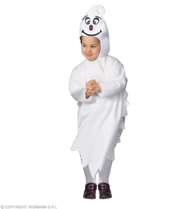 COST.FANTASMA (costume. copricapo con maschera) (104 cm / 2-3 Years) widmann