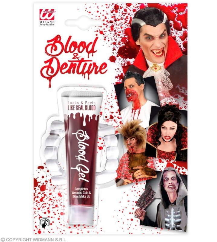 SANGUE PROFESSIONALE IN TUBO CON DENTIERA - 28 ml widmann