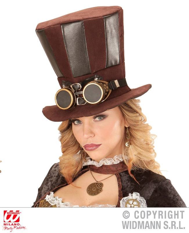CILINDRO STEAMPUNK CON OCCHIALI widmann