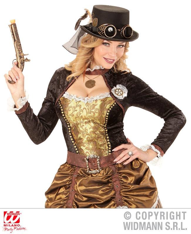 CILINDRO STEAMPUNK CON OCCHIALI EDECO MECCANISMO widmann