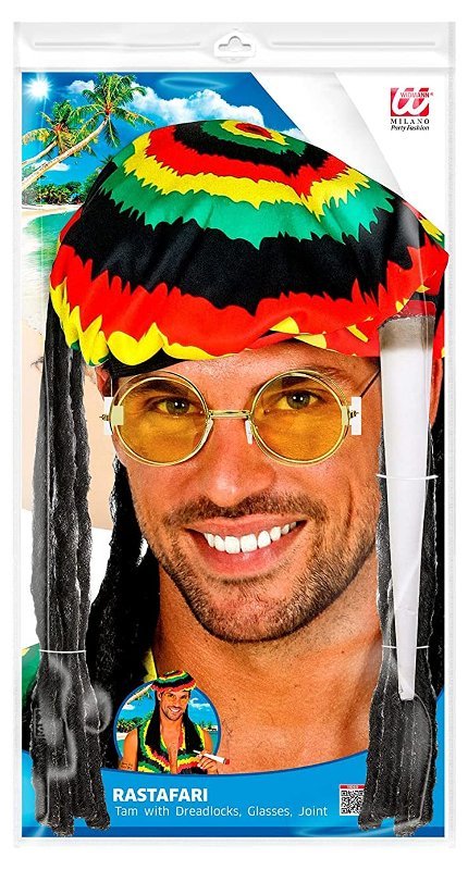 RASTAFARI (cappello con dreadlocks. occhiali. spinello) widmann