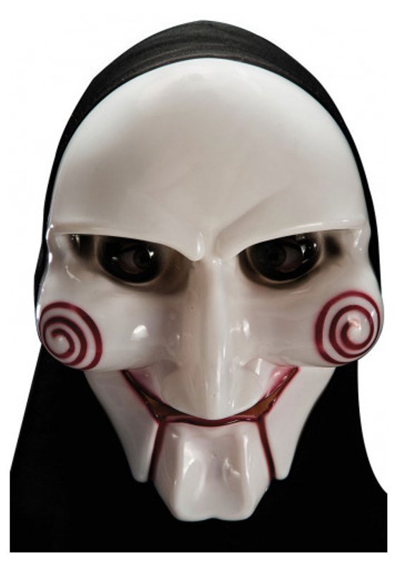 MASCHERA FANTASMA IN PLASTICA RIGIDA CON CAPPUCCIO SU CARTONCINO carnival-toys