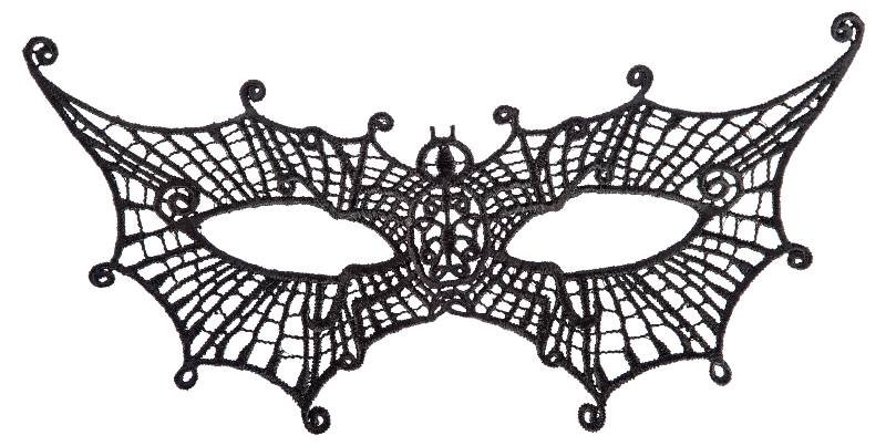 MASCHERA PIPISTRELLO IN TESSUTO MACRAME' SU CARTONCINO carnival-toys