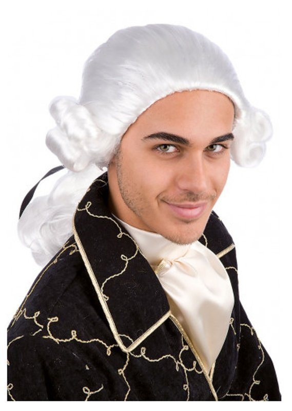 PARRUCCA CAVALIERE BIANCO IN VALIGETTA carnival-toys