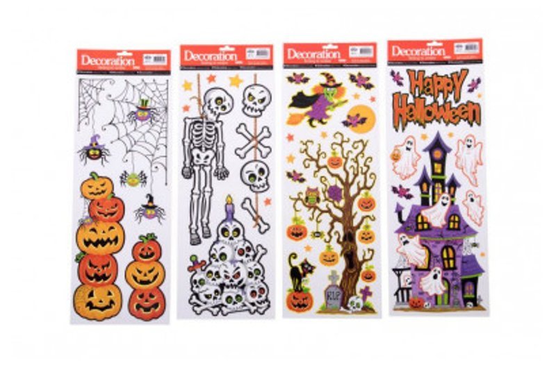 VETROFANIA HALLOWEEN CM.59X21 CA. MOD.ASS. CON CARTELLINO/ETICHETTA carnival-toys