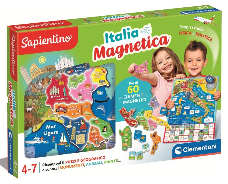 Geo Puzzle Magnetico Italia clementoni