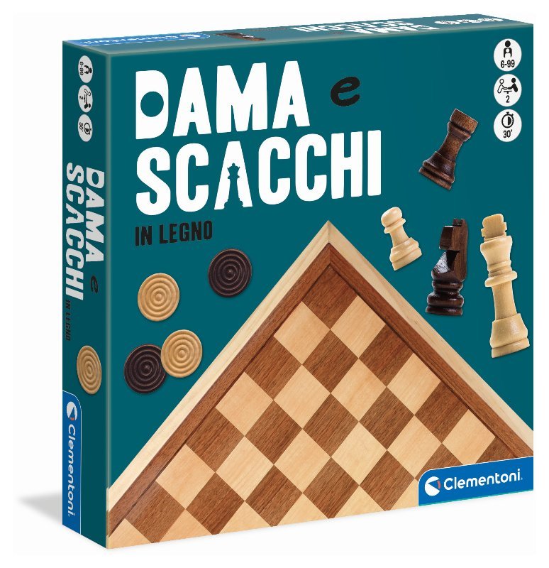 Scacchi e Dama in Legno clementoni