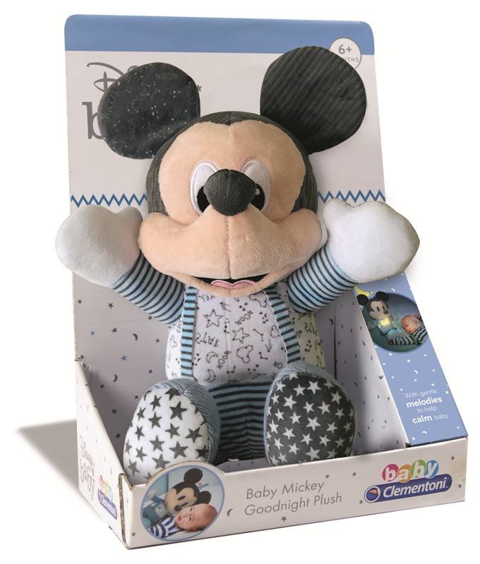 Baby Mickey Goodnight Plush clementoni