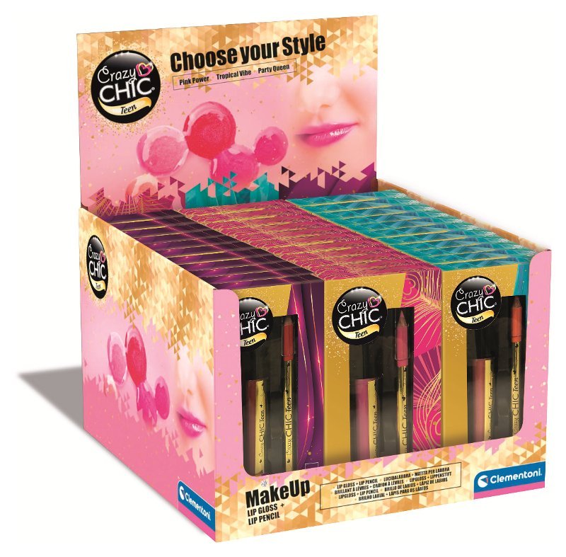 Expo C.Chic Teen - Lipgloss & Matita (36pz) clementoni