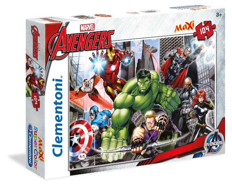 MaxiPuzzle 104 pz The Avengers: Ready to fight clementoni
