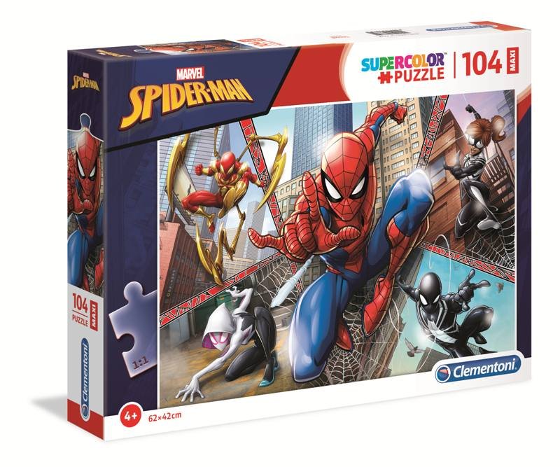 MaxiPuzzle 104 pz Spider Man clementoni