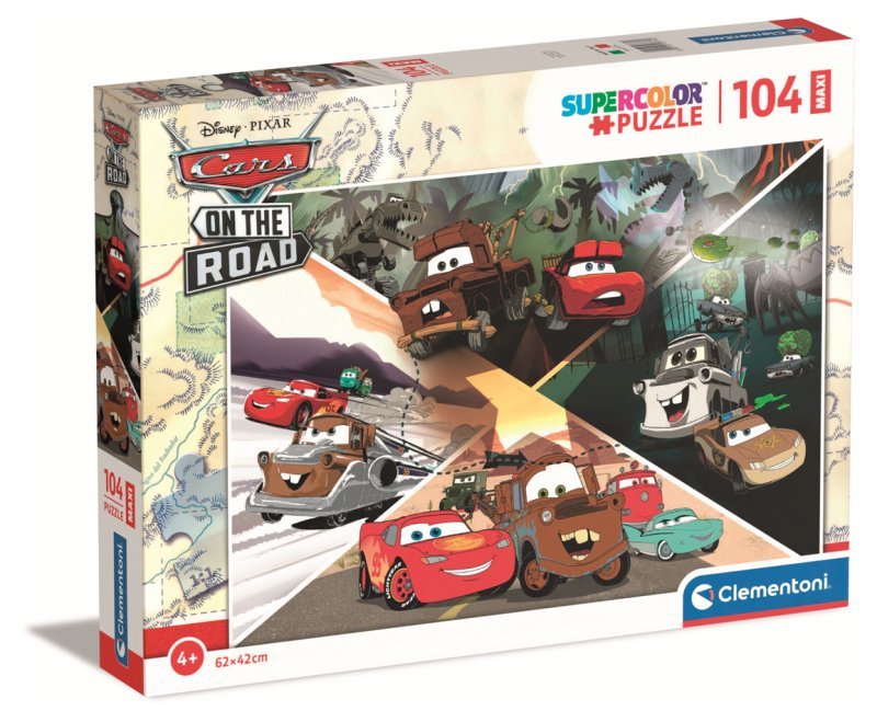 MaxiPuzzle 104 pz Cars clementoni