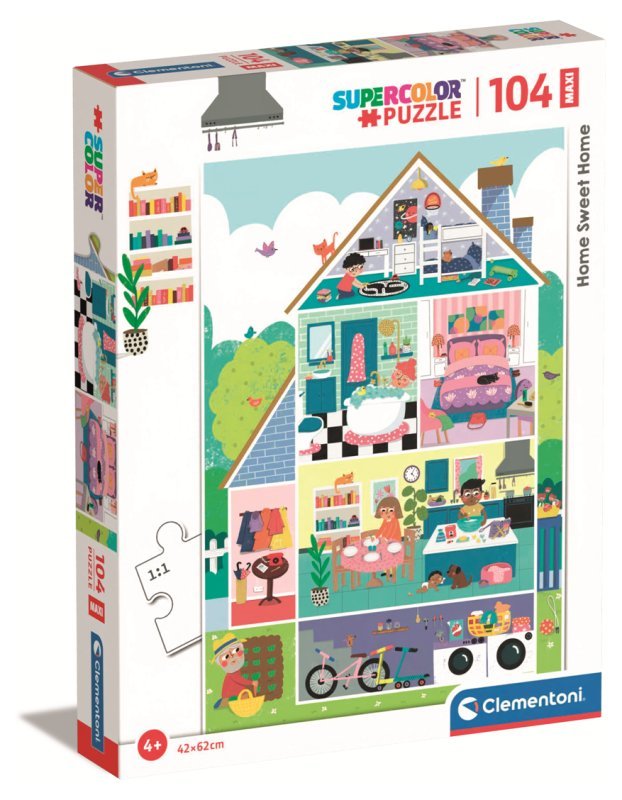MaxiPuzzle 104 pz Home Sweet Home clementoni