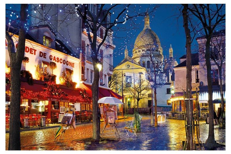 PUZZLE 1500 PZ Paris: Montmartre clementoni