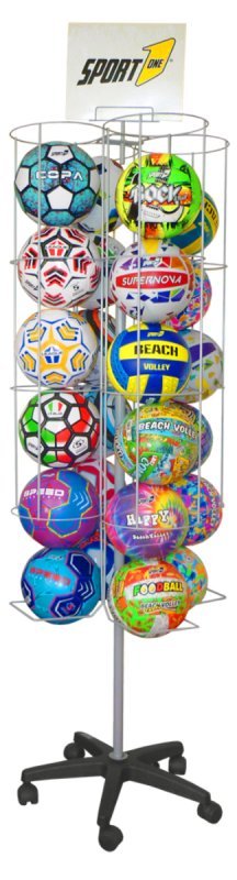 ESPOSITORE A 4 TORRI CON RUOTE (contiene 24 palloni) Mandelli (ex SportImport)