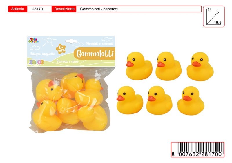 GOMMOLOTTI 6 PAPERELLE toys-garden