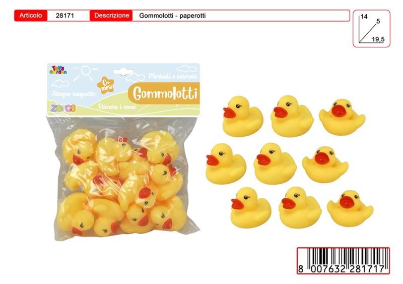 GOMMOLOTTI 12 PAPERELLE toys-garden