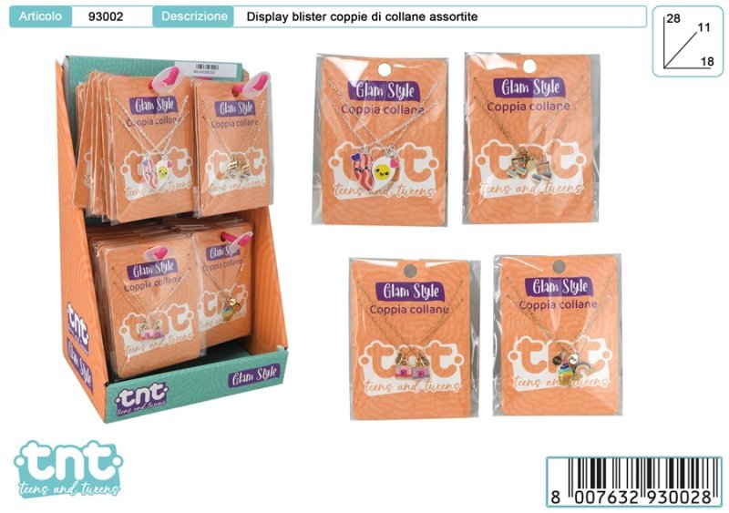 TnT GLAM STYLE COPPIA COLLANE disp 48pz toys-garden