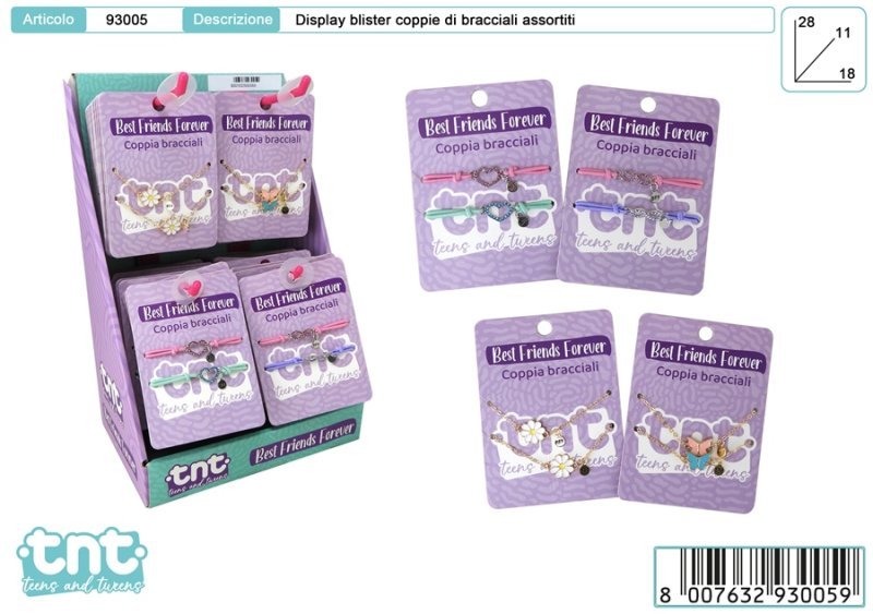 TnT BFF COPPIA BRACCIALETTI disp 44pz toys-garden