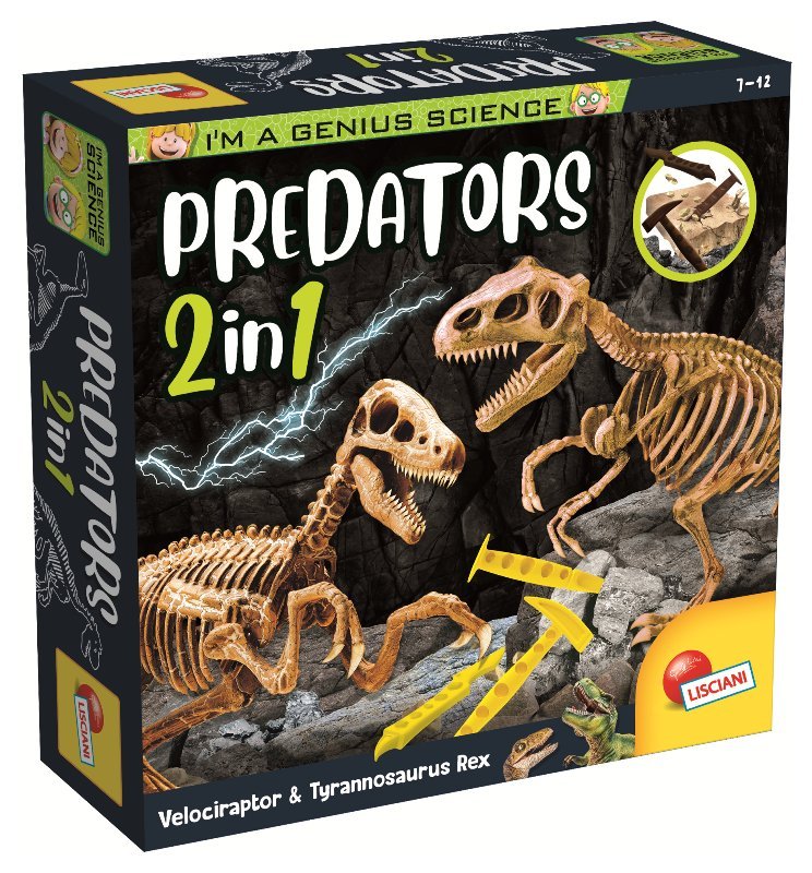 I'M A GENIUS PREDATORS 2 IN 1 lisciani