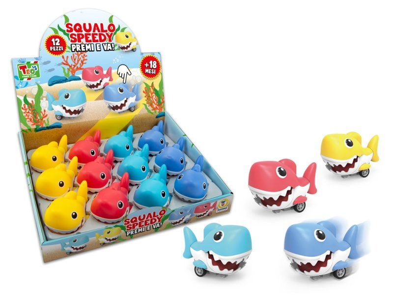 SQUALO SPEEDY A APRESSIONE 4 COL. ASS. 12 PZ/DISPLAY Teorema (importazione)