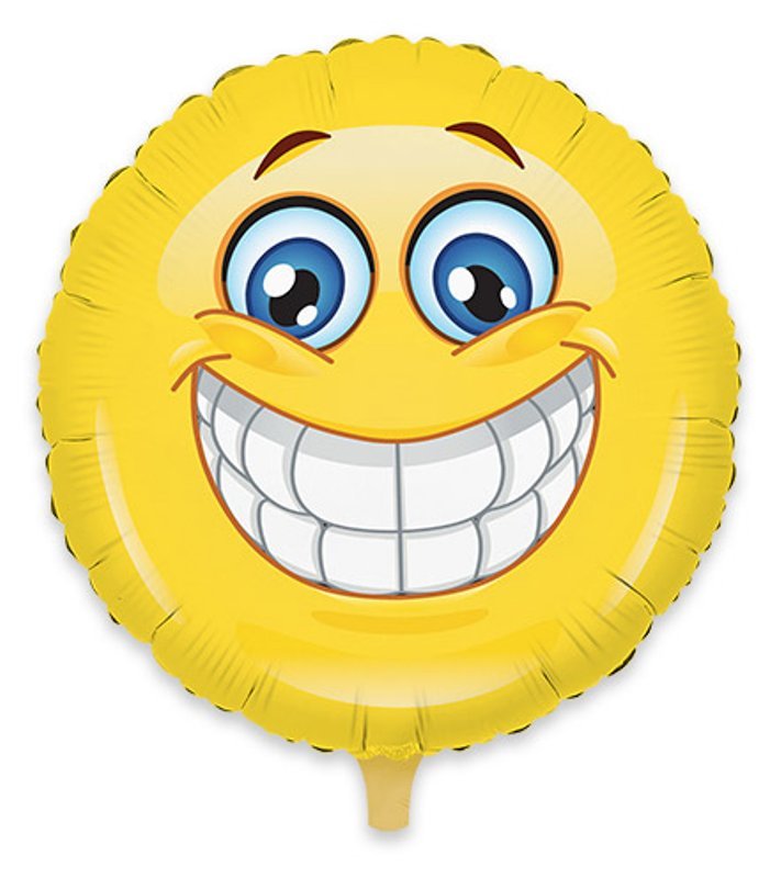 Palloncino Mylar Tondo cm.45 Emoticons (18