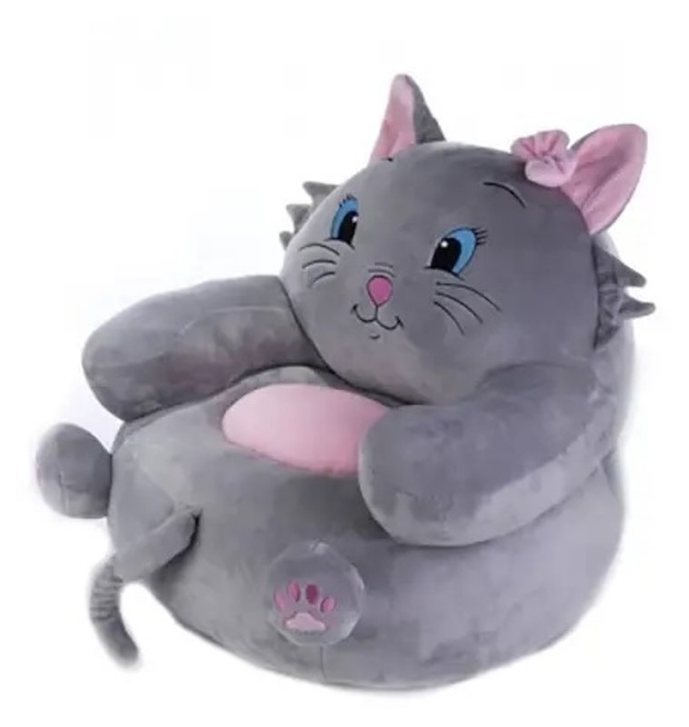 POLTRONCINA GATTO GRIGIO plush-company