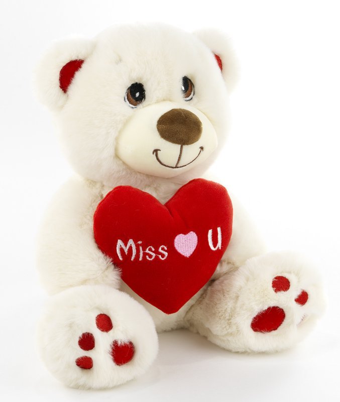 ORSO PANNA SAN VAL. H.20 CM MISS YOU plush-company