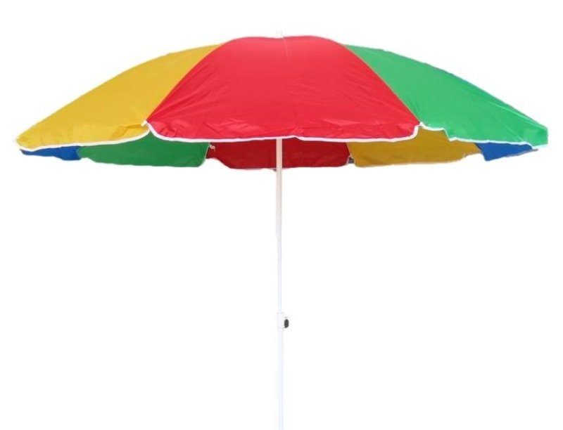 Ombrellone 180 cm, 8 stecche in acciaio. Palo 19/22 mm in acciaio. Tessuto nylon.Fantasia arcobaleno. GLG Distribuzione Srl (ex MinutoSalomone)